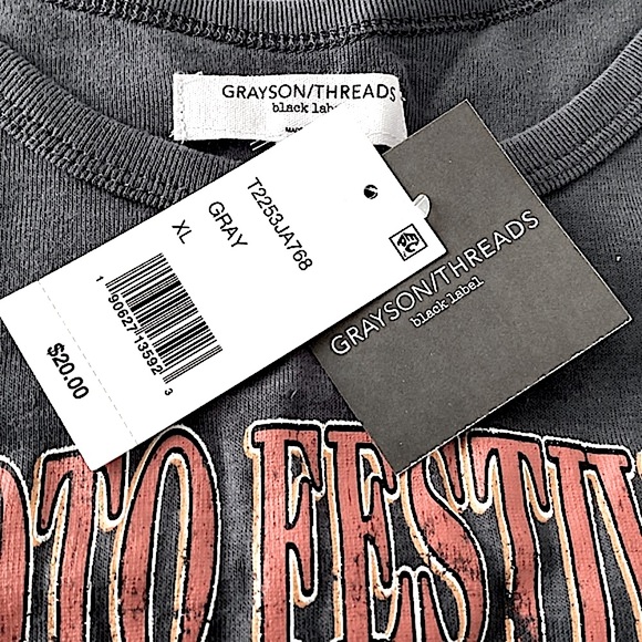 Grayson Threads Tank Top Black Label Sleeveless T-Shirt Moto New with Tags Sz XL - Picture 11 of 16